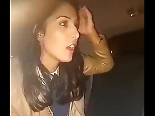 X chick giving BJ in car