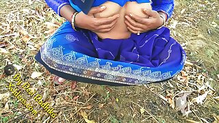indian townsperson lady round natural hairy pussy open-air sex desi radhika